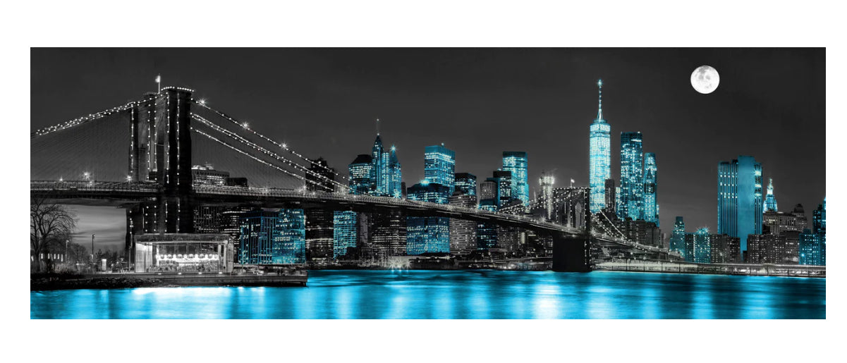 Brooklyn Bridge Glass Wall Art 70"x24"
SH10309