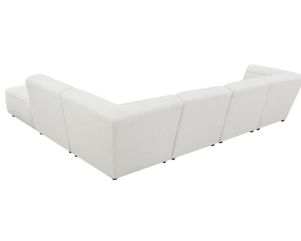 Sunny Upholstered 6-piece Modular Sectional Natural