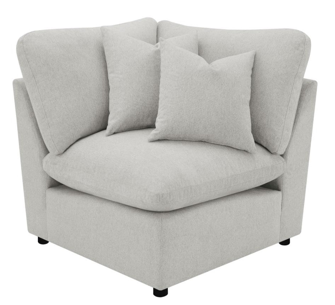 COLLINS 5-PIECE MODULAR POWER RECLINING SECTIONAL GREY