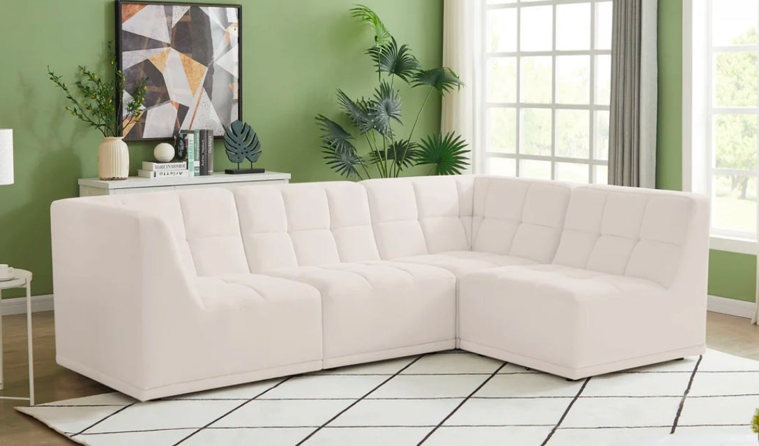 Relax - Modular Sectional 4 Piece - Cream