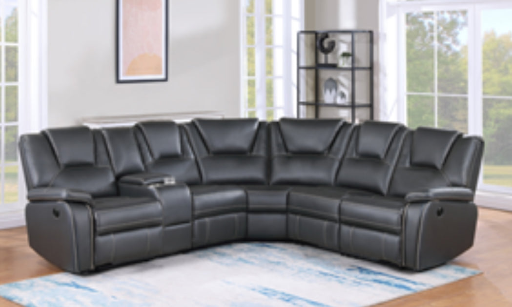 Gray m8192 Power Modular Recliner