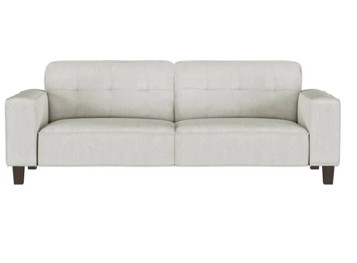 Deerhurst 2-piece Upholstered Track Arm Sofa Set Greige