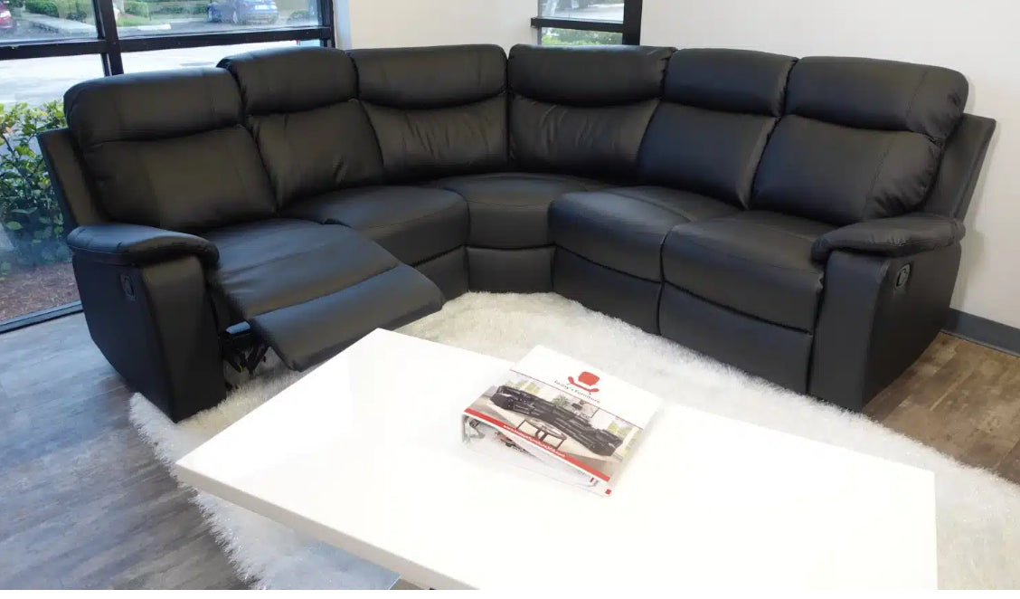 8005 BLACK Recliner Sectional