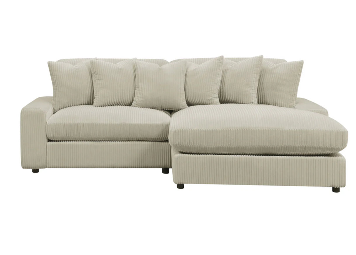 Blaine Upholstered Reversible Sectional Sofa Sand