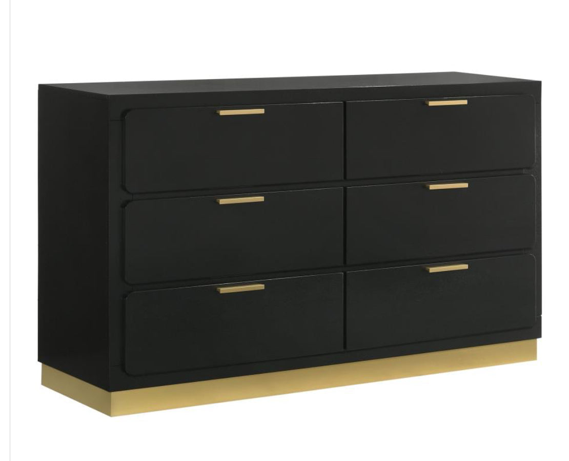 Caraway Black 4pc Bedroom Set King/Queen