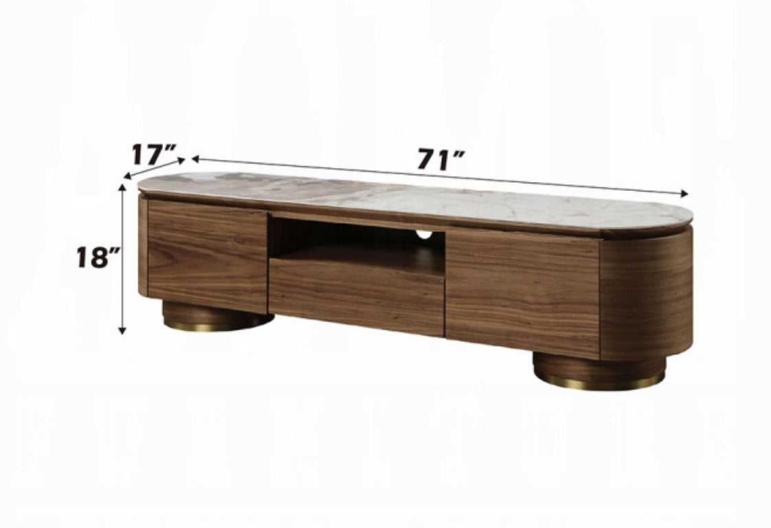 Willene TV Stand w/Ceramic Top 71”