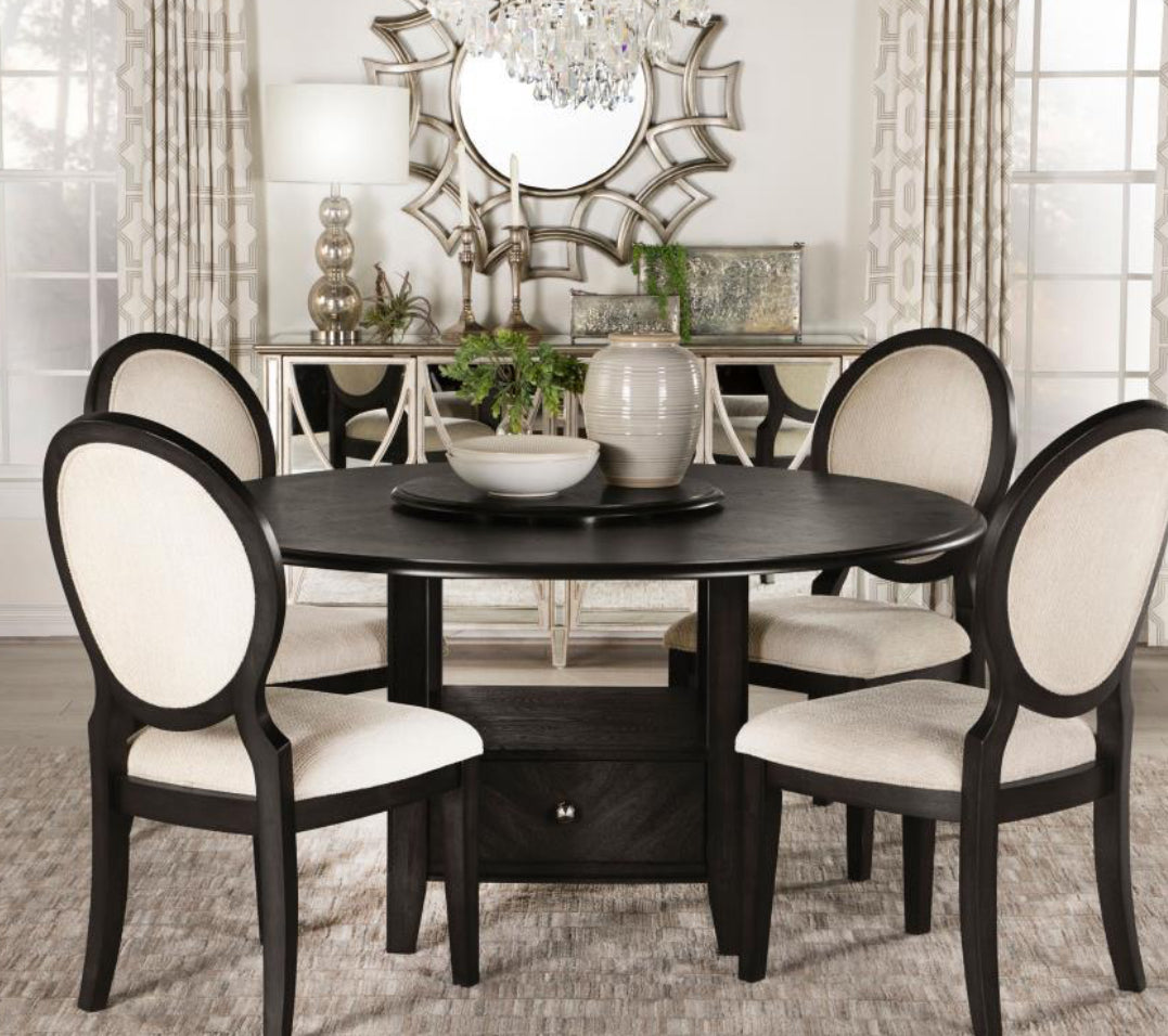 Twyla - Dining Table 5 Piece Set - Black