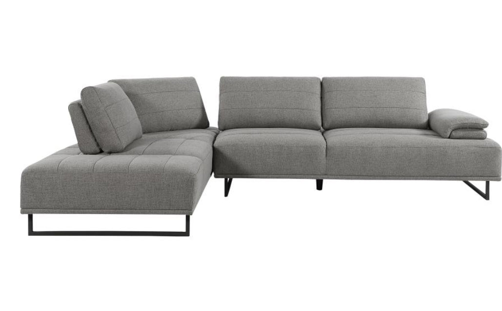 ARDEN UPHOLSTERED SECTIONAL SOFA WITH ADJUSTABLE BACK TAUPE