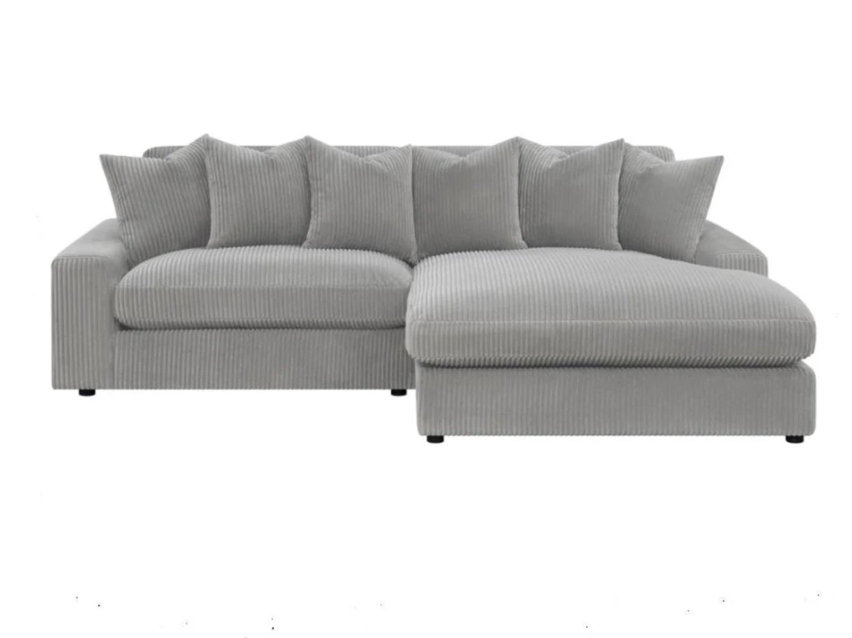 Blaine Upholstered Reversible Sectional Fog