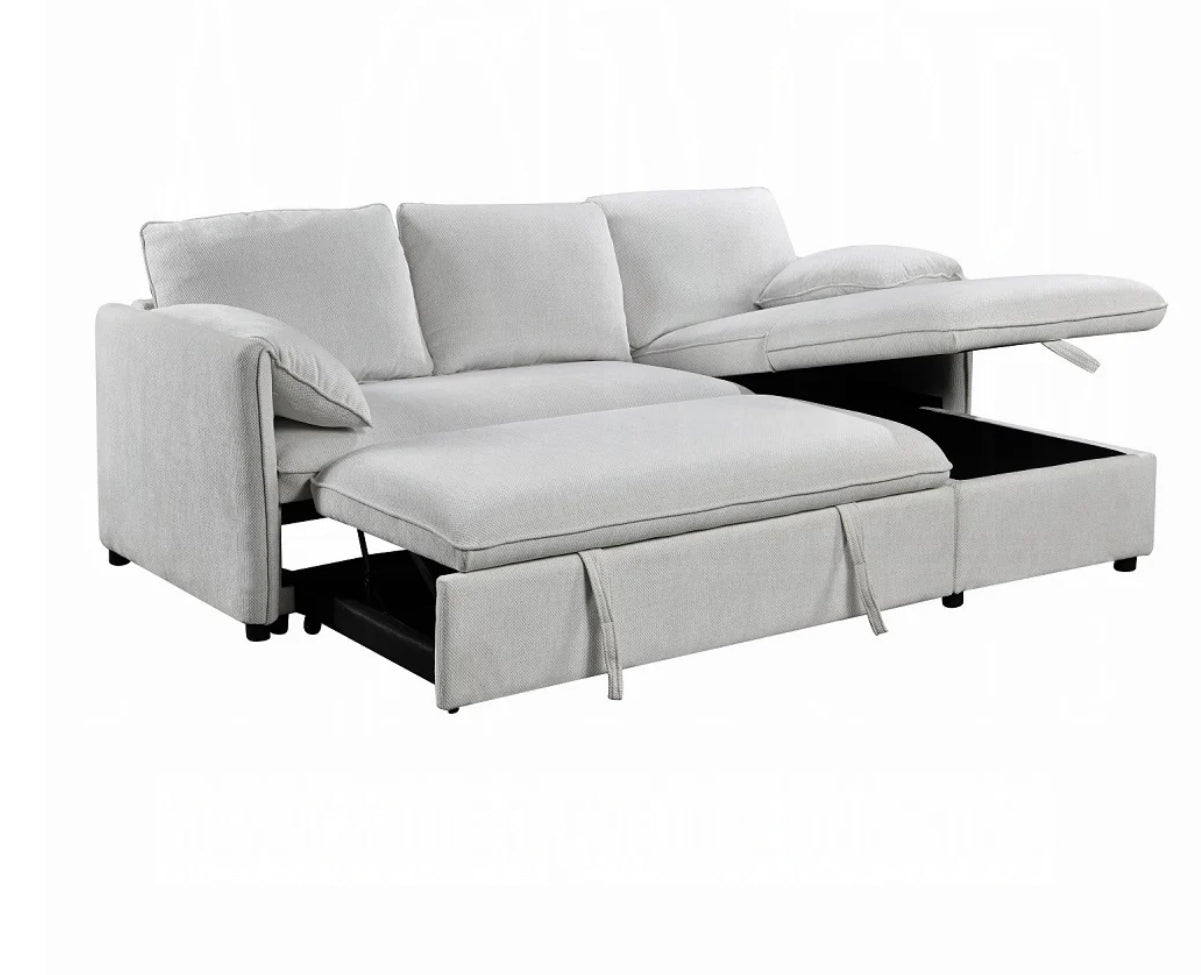 Yaroslav Reversible Sectional Sofa W/Sleeper & Storage