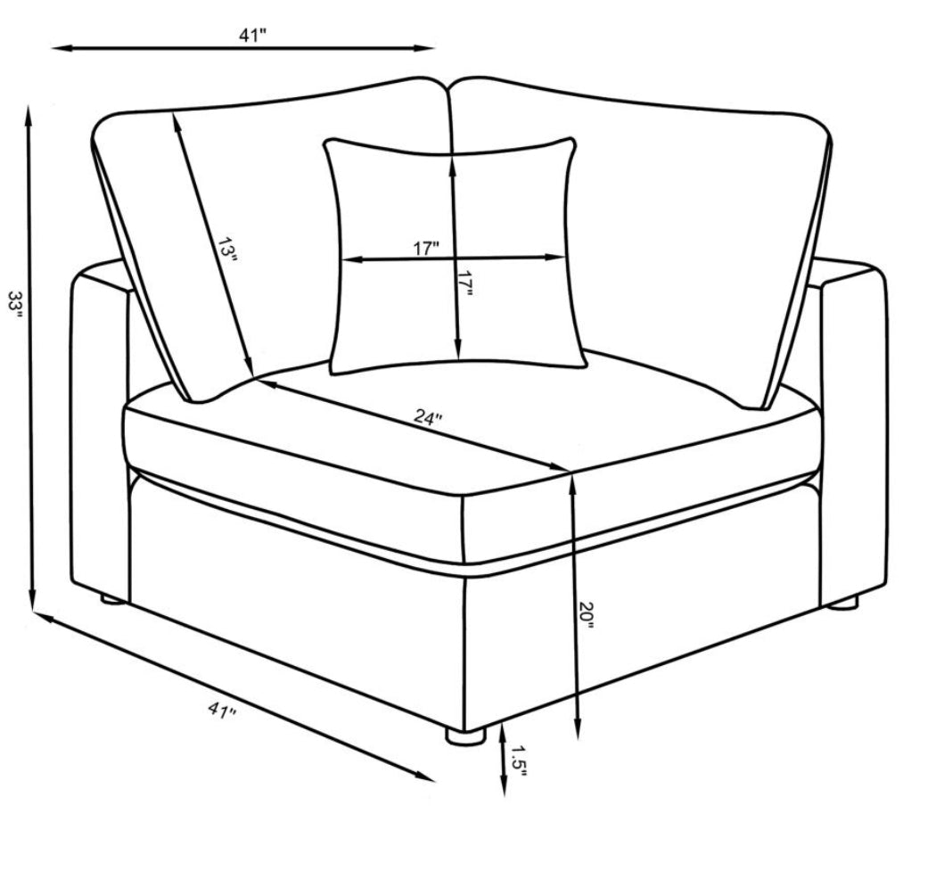 4pc Seta Sectional