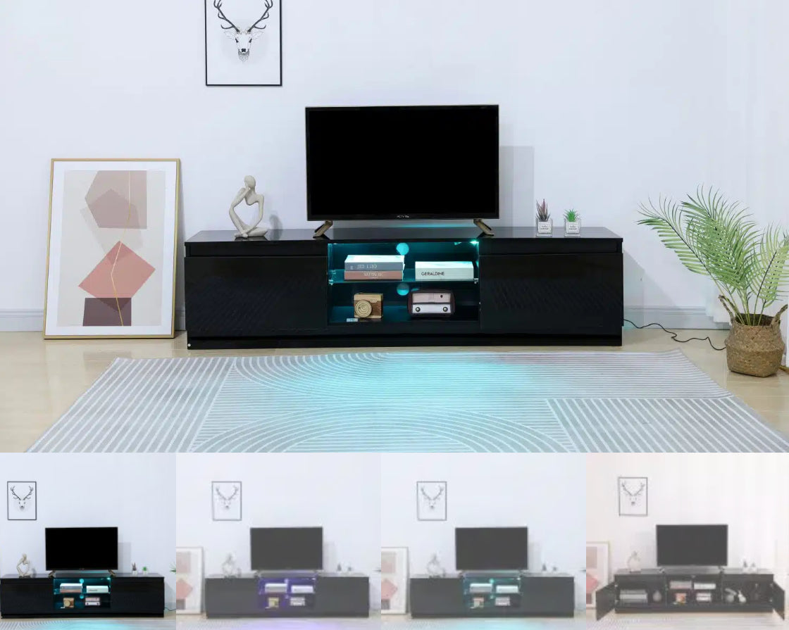 4804 BLACK 63" TV Stand