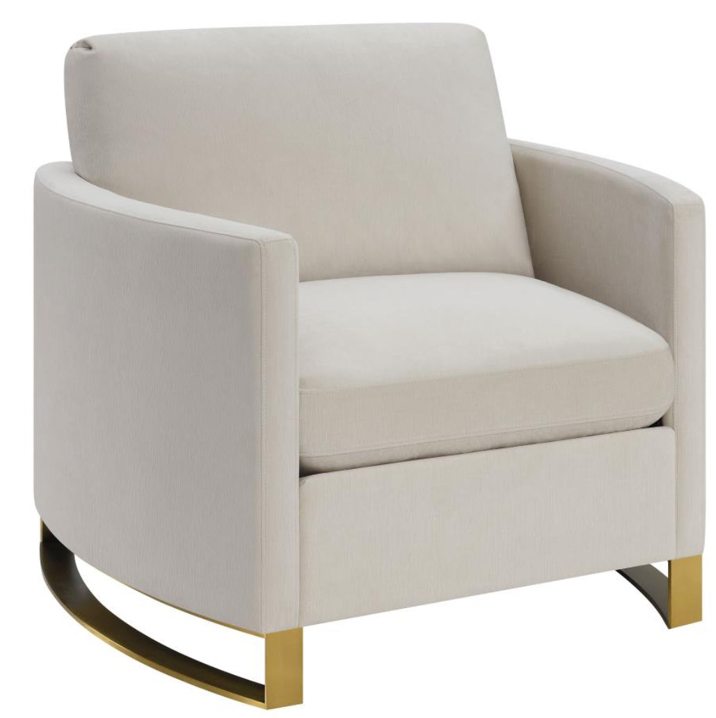 CORLISS 3-PIECE UPHOLSTERED ARCHED ARM SOFA SET BEIGE