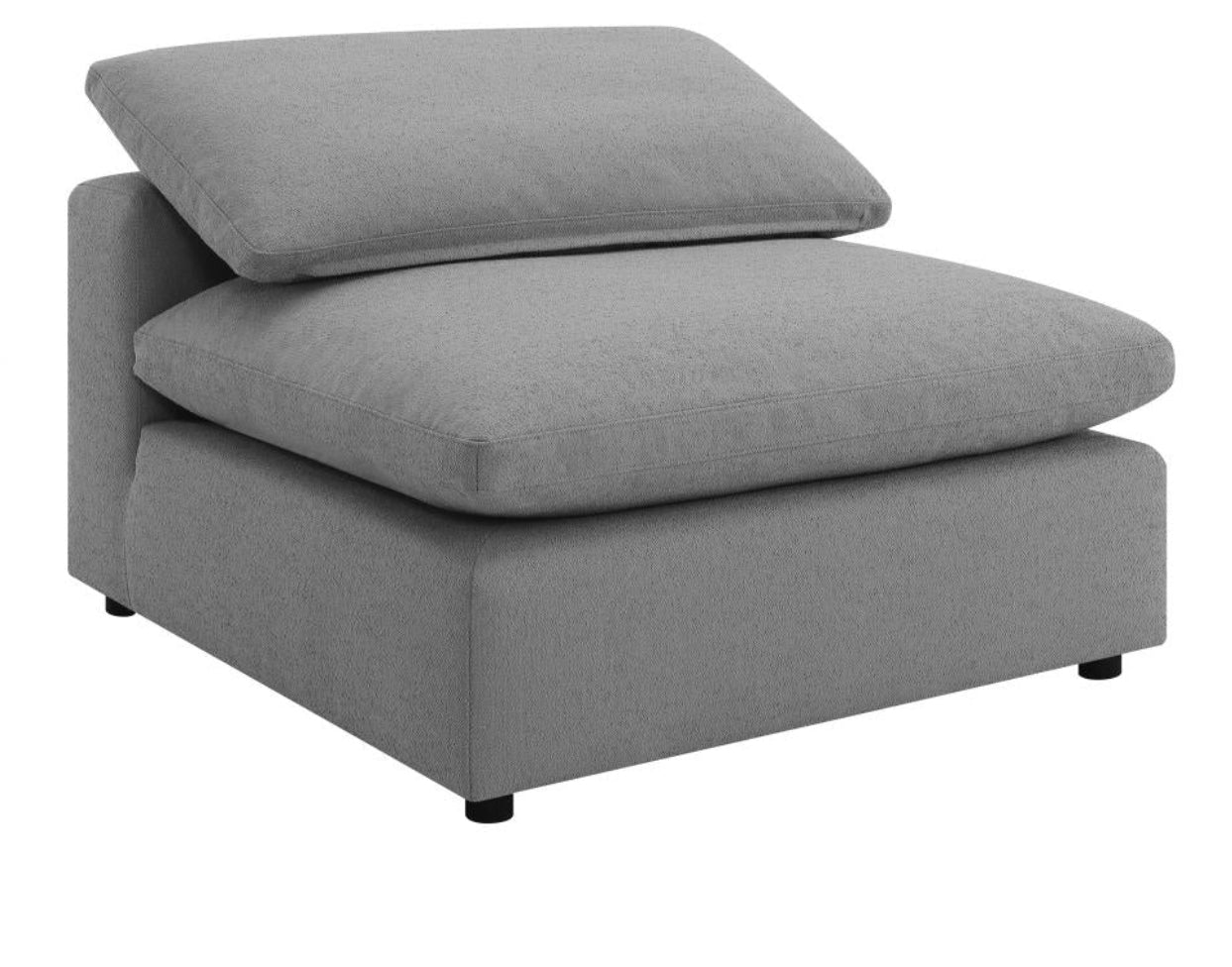 Raleigh 6-piece Boucle Upholstered Modular Sectional Grey