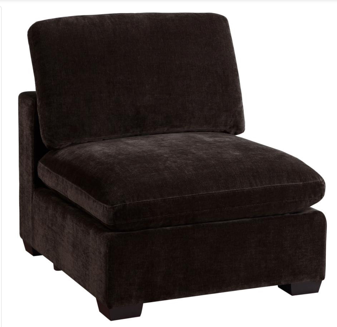 LAKEVIEW 6-PIECE UPHOLSTERED MODULAR SECTIONAL CHOCOLATE