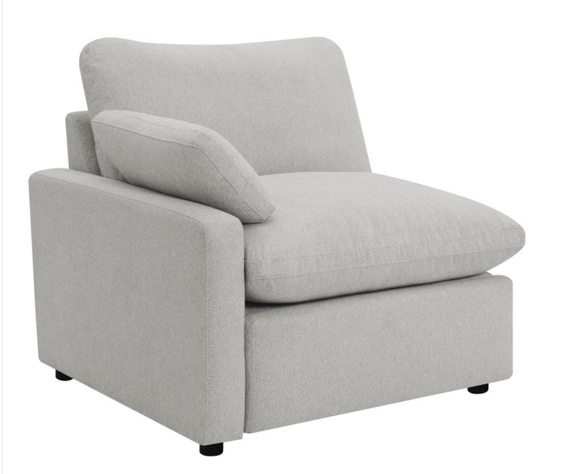 COLLINS 5-PIECE MODULAR POWER RECLINING SECTIONAL GREY