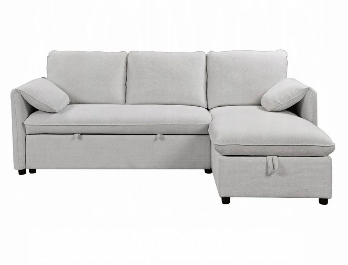 Yaroslav Reversible Sectional Sofa W/Sleeper & Storage
