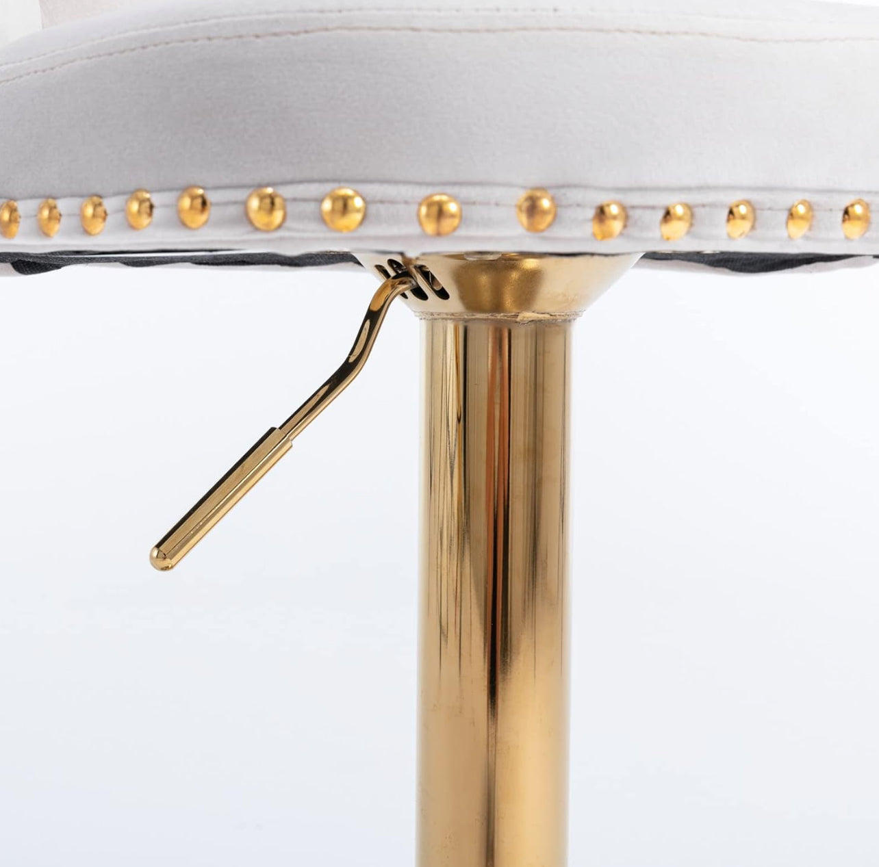 Beige Gold Barstool Set Of 2