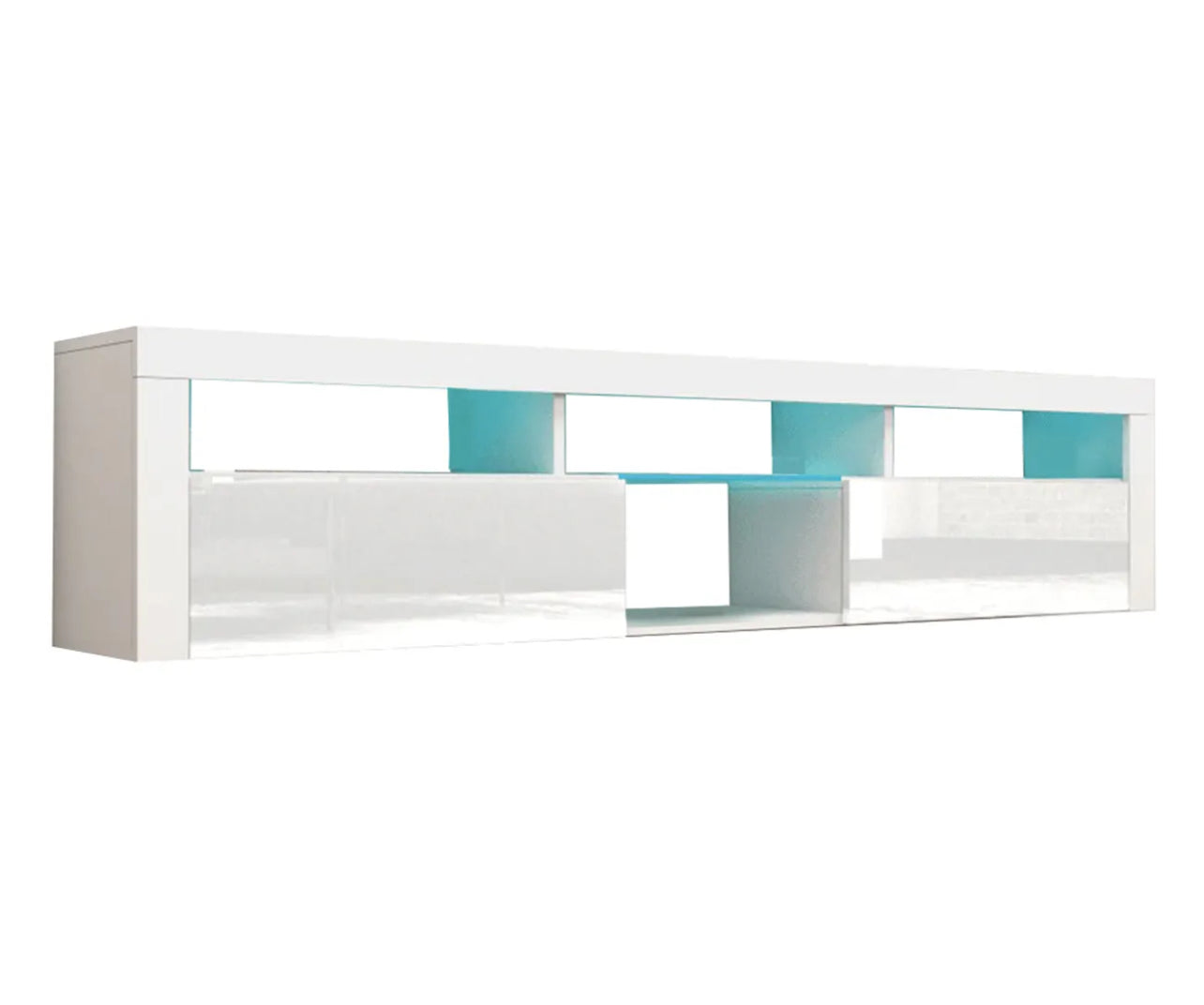TV228 Floating TV Stand with LED Black/White /Gray