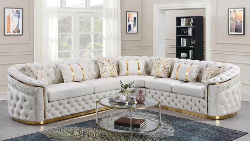 L855 - Queen Sectional Cream