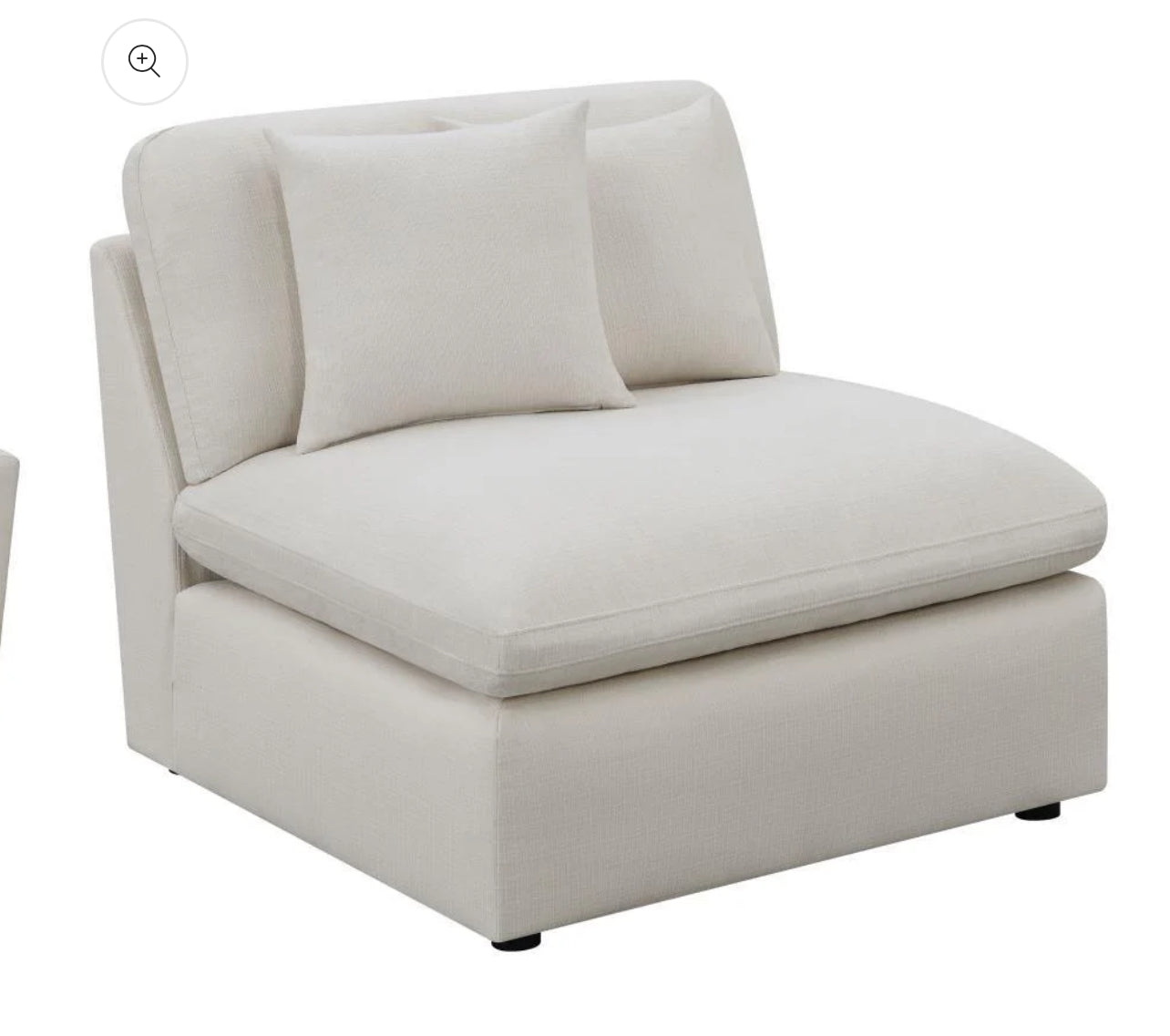 Hobson - 6 Piece Reversible Cushion Modular Sectional - White