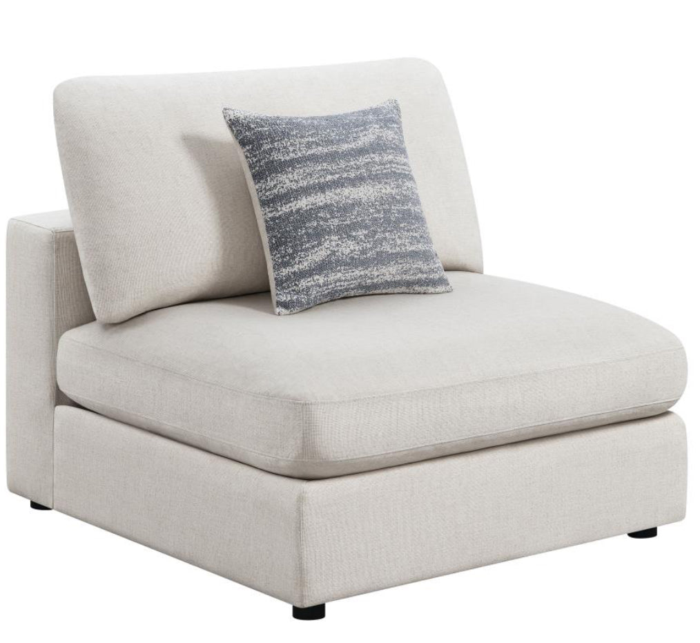 SERENE 4-PIECE UPHOLSTERED MODULAR SECTIONAL SOFA BEIGE