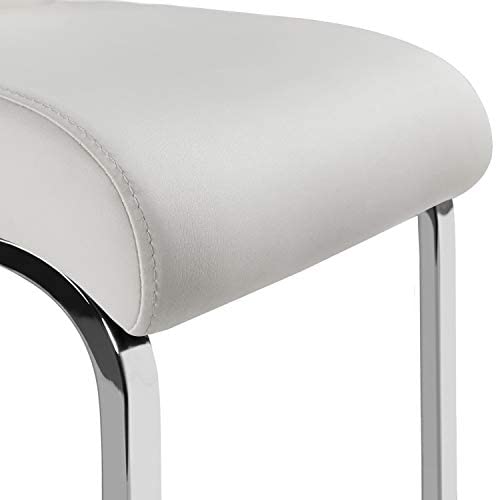 6pcs Modern White Dining Chairs