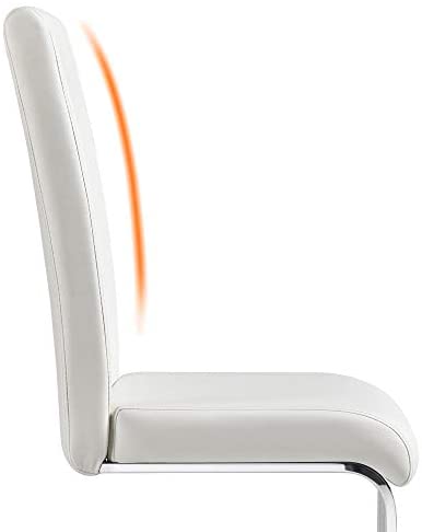 6pcs Modern White Dining Chairs