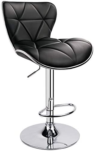Leopard Shell Back Adjustable Swivel Bar Stools 2/1 Multi Color Chairs