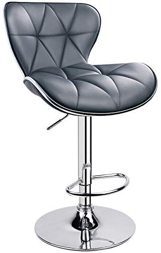 Leopard Shell Back Adjustable Swivel Bar Stools 2/1 Multi Color Chairs