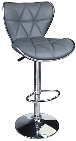 Leopard Shell Back Adjustable Swivel Bar Stools 2/1 Multi Color Chairs