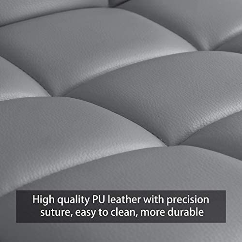 Gray Square Design Modern Barstools Set Of 2