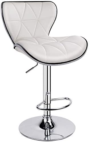 Leopard Shell Back Adjustable Swivel Bar Stools 2/1 Multi Color Chairs