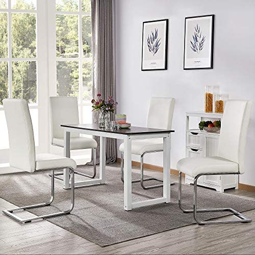 6pcs Modern White Dining Chairs