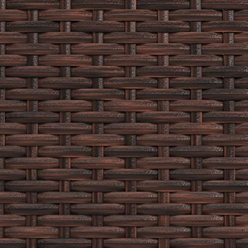 3 Piece Patio PE Wicker Rattan Corner Sofa Set