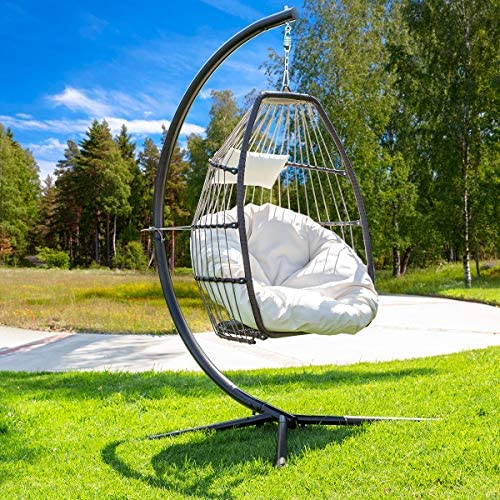 Premium X-Large Patio Hanging Chair Swing Egg Chair