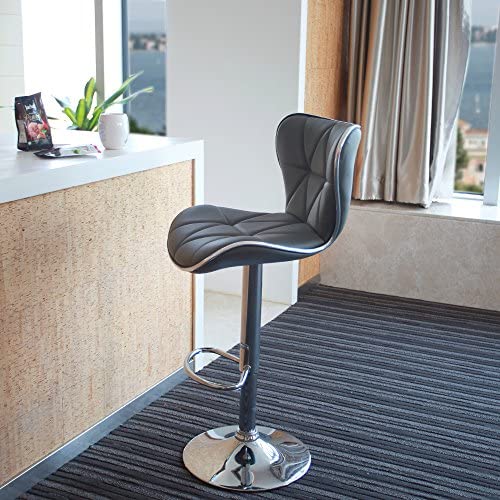 Leopard Shell Back Adjustable Swivel Bar Stools 2/1 Multi Color Chairs