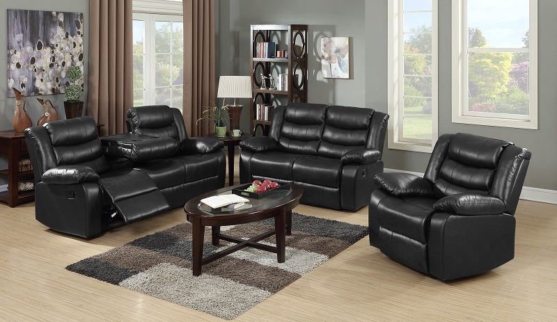 Sofa & Love: Item # 6501 BLACK / Rocking Recliner # 6503