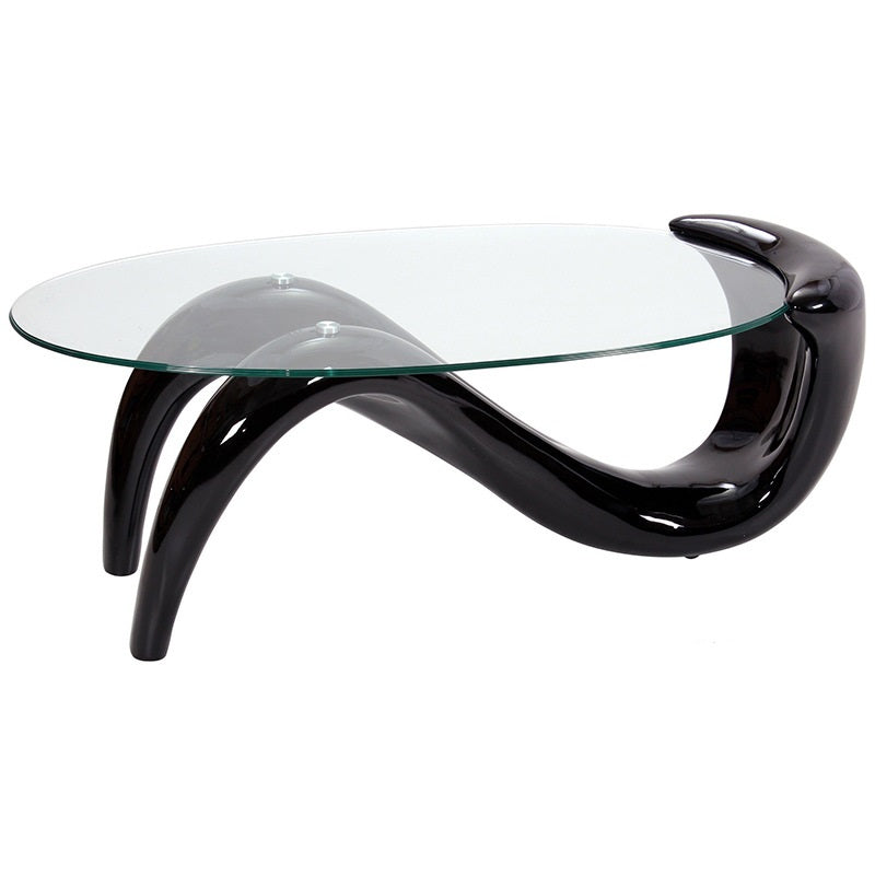 Black Legs Curvy Coffee Table