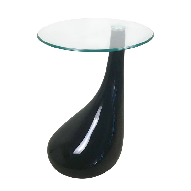 Black Base Tear Drop Side Table