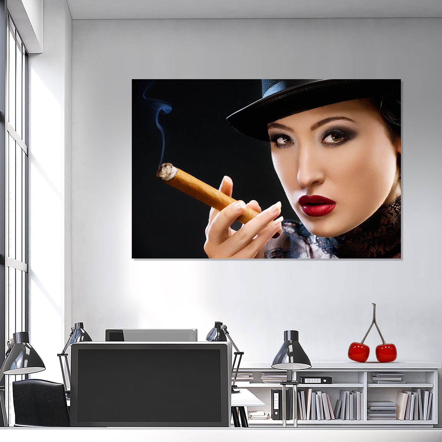 SU-72398 (47″x32″) TEMPERED GLASS ART