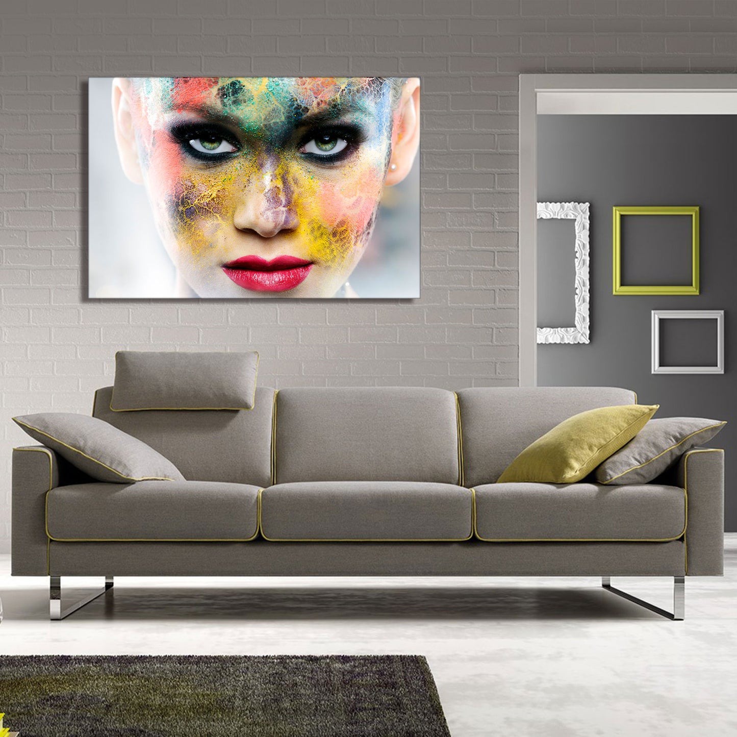 SU-72398 (47″x32″) TEMPERED GLASS ART