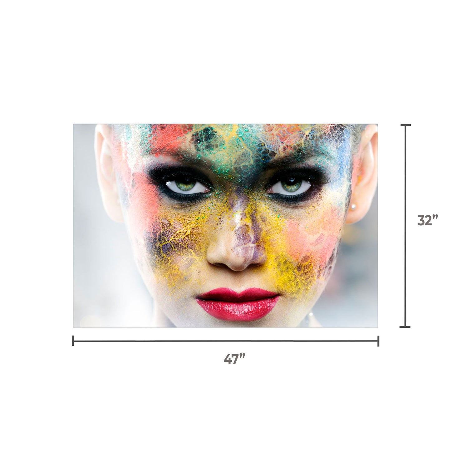 SU-72398 (47″x32″) TEMPERED GLASS ART