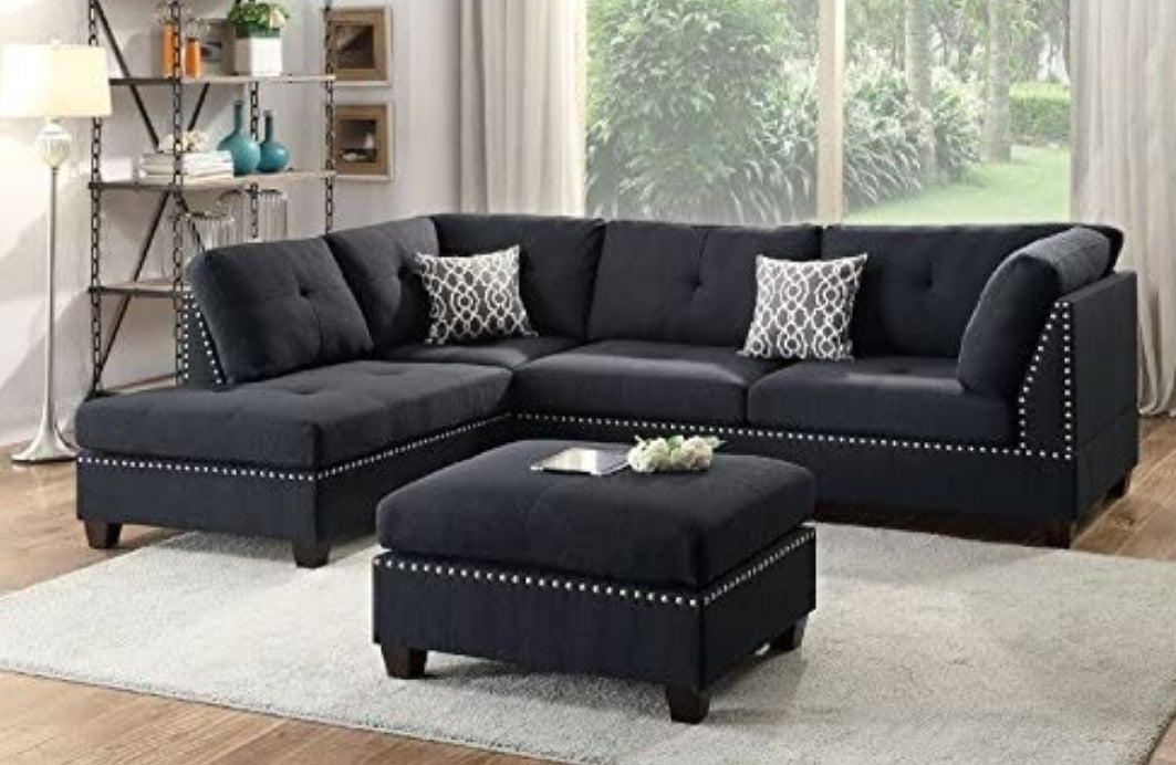 Black Luxury Sectional Nail Trim F6974