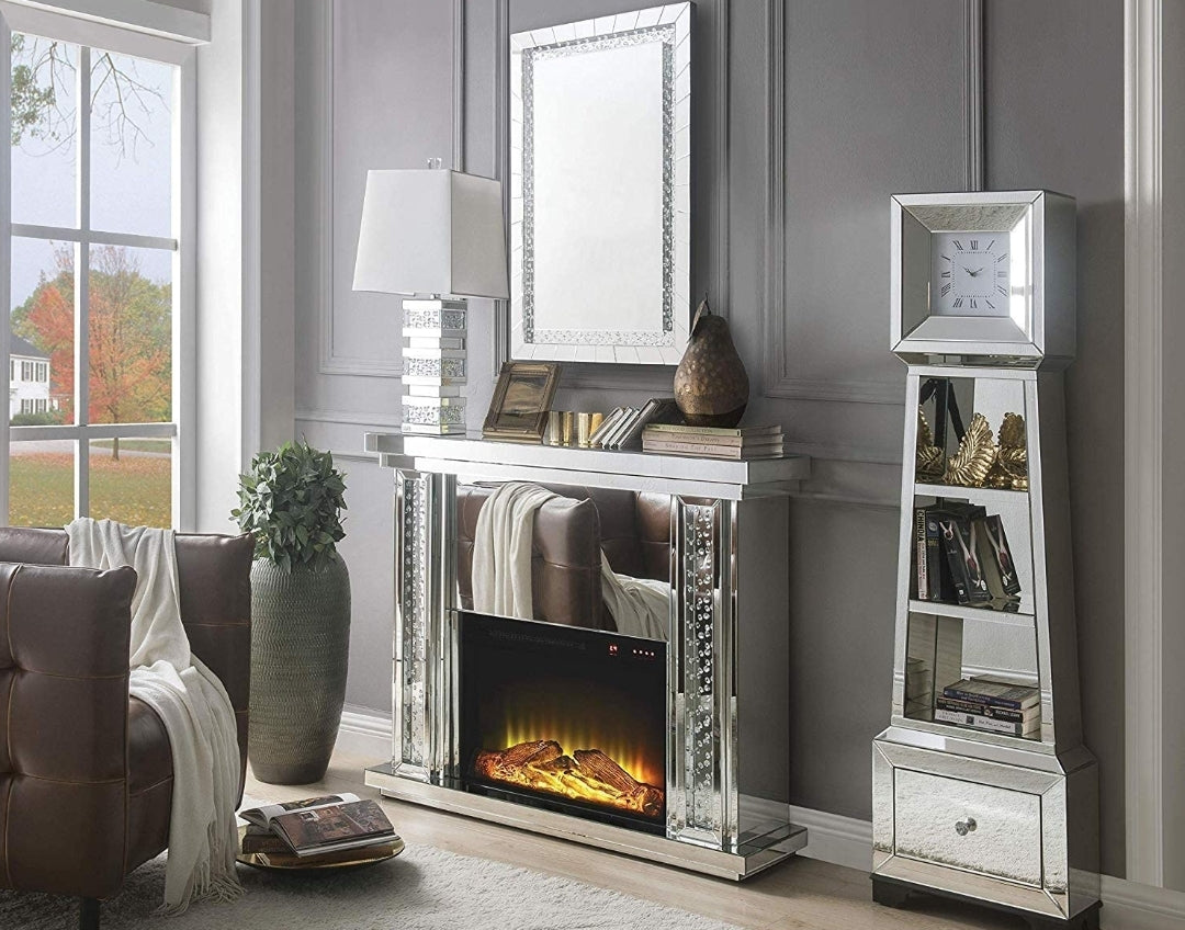 Luxury Mirrored Fireplace