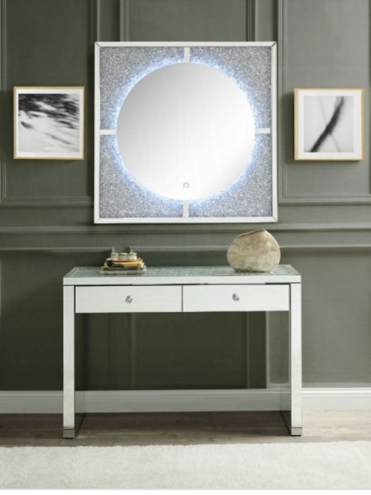 Nowles Wall Decor (LED) - 97592 - Mirrored & Faux Stones