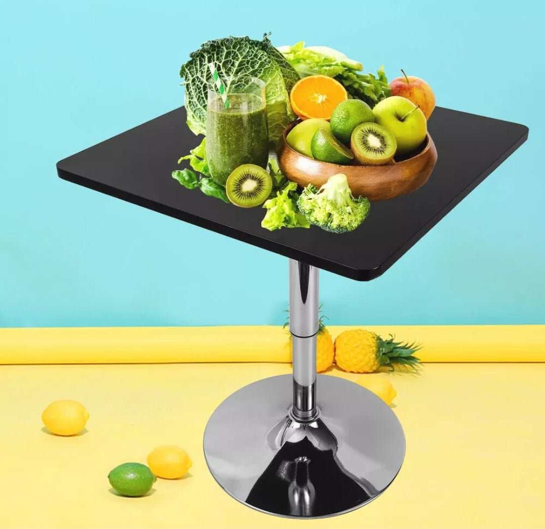 Swivel Square Pub Table Adjustable Bar Tables Counter Height Bistro Cafe Set