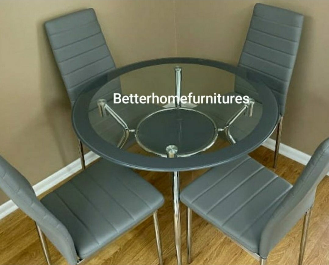 Gray 5Pcs Delphi Dining Set