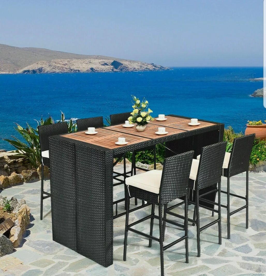 7pcs Patio Set High Top