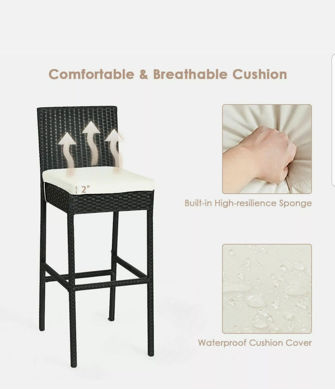 7pcs Patio Set High Top
